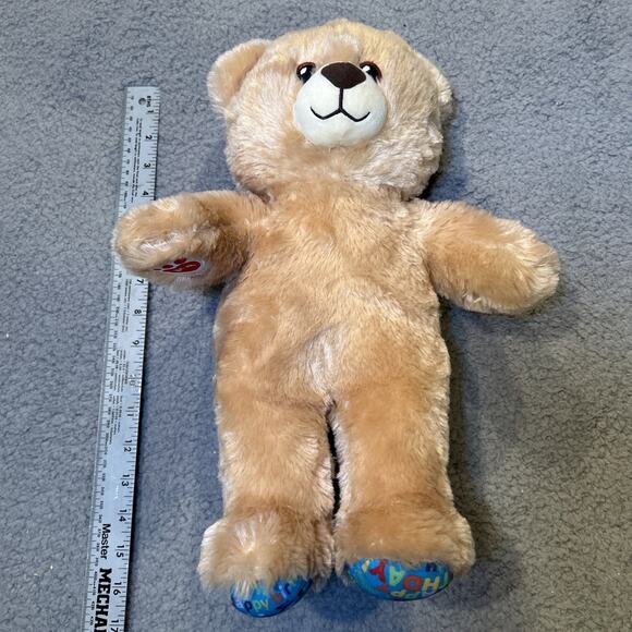 Build A Bear Happy Birthday Bear 15" Plush BAB Patch Confetti Birthday Feet - Picture 2 of 11